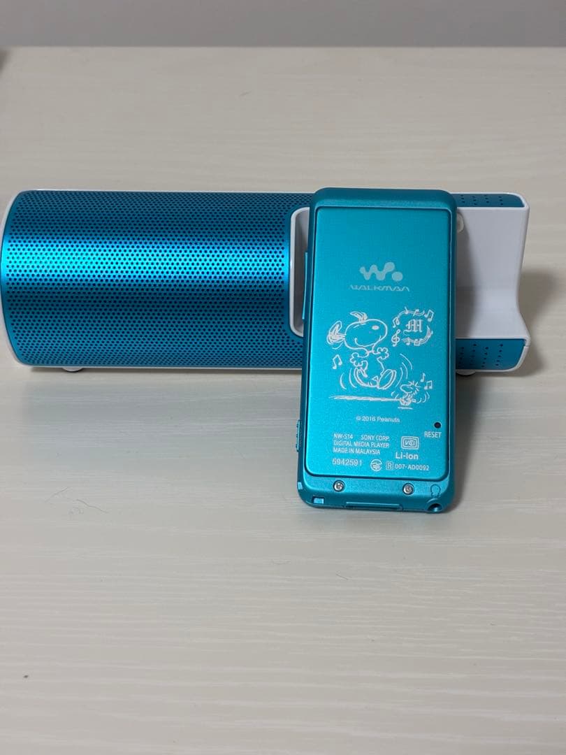 SONY ウォークマン スピーカー付き SNOOPY仕様 メタリックブルー