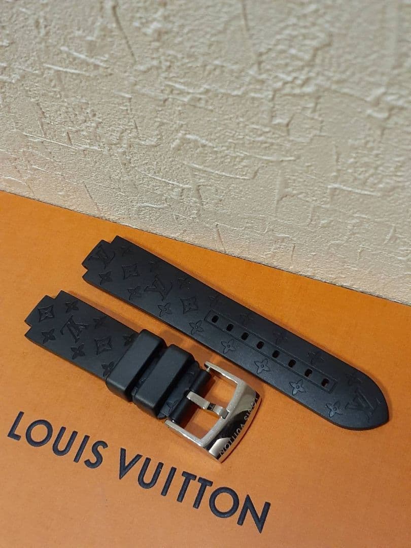 美品　ルイヴィトン タンブール用 モノグラム ラバーバンド 純正 腕時計　ベルト