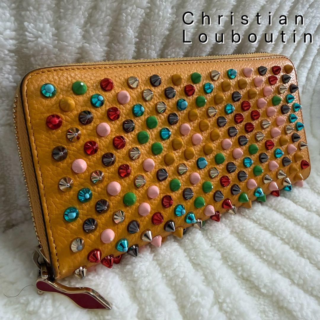 ✨️美品✨️ルブタン 長財布 パネトーネ ラウンドジップ マルチカラー レザー