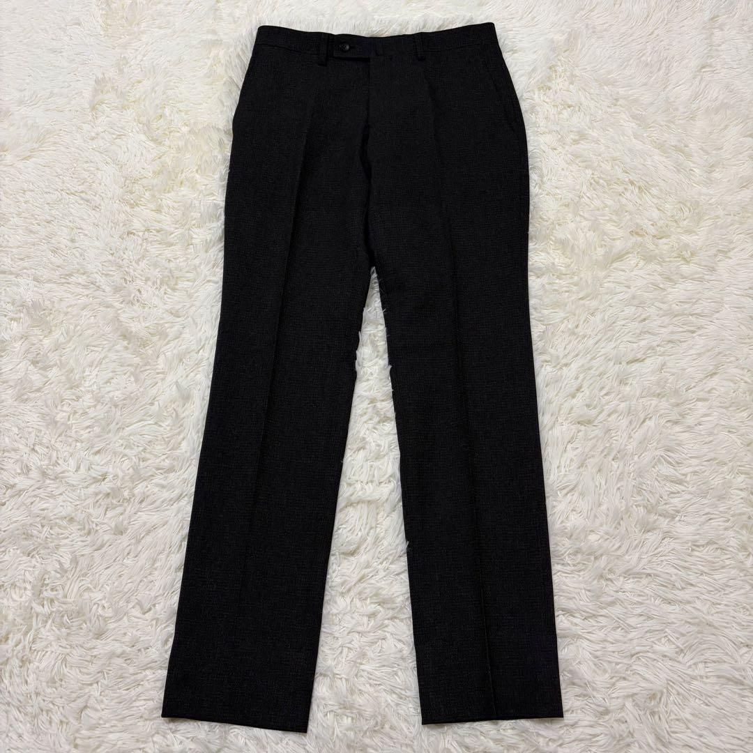 【極美品】パーフェクトスーツファクトリー 洗える3ピースセットアップ ブラウン