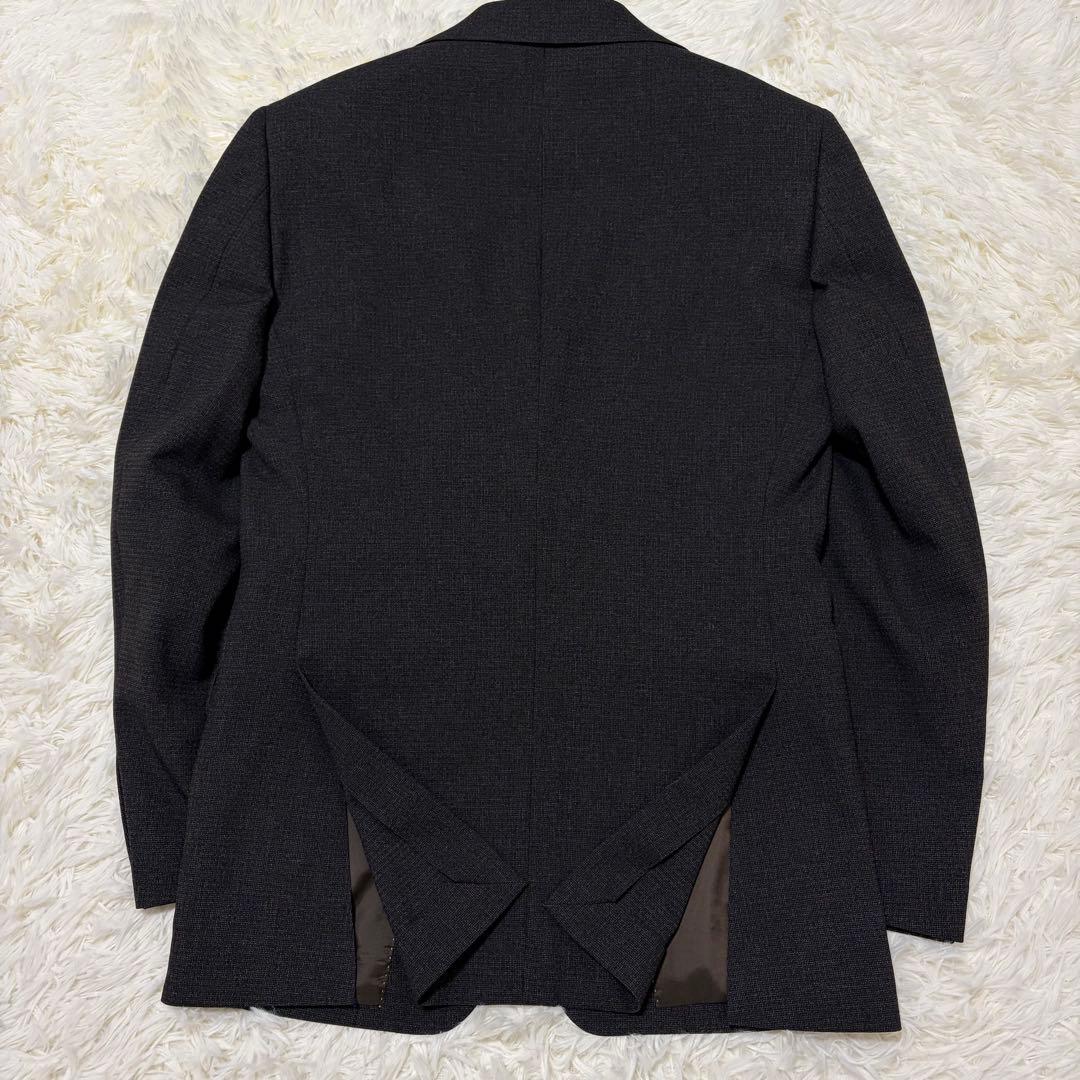 【極美品】パーフェクトスーツファクトリー 洗える3ピースセットアップ ブラウン