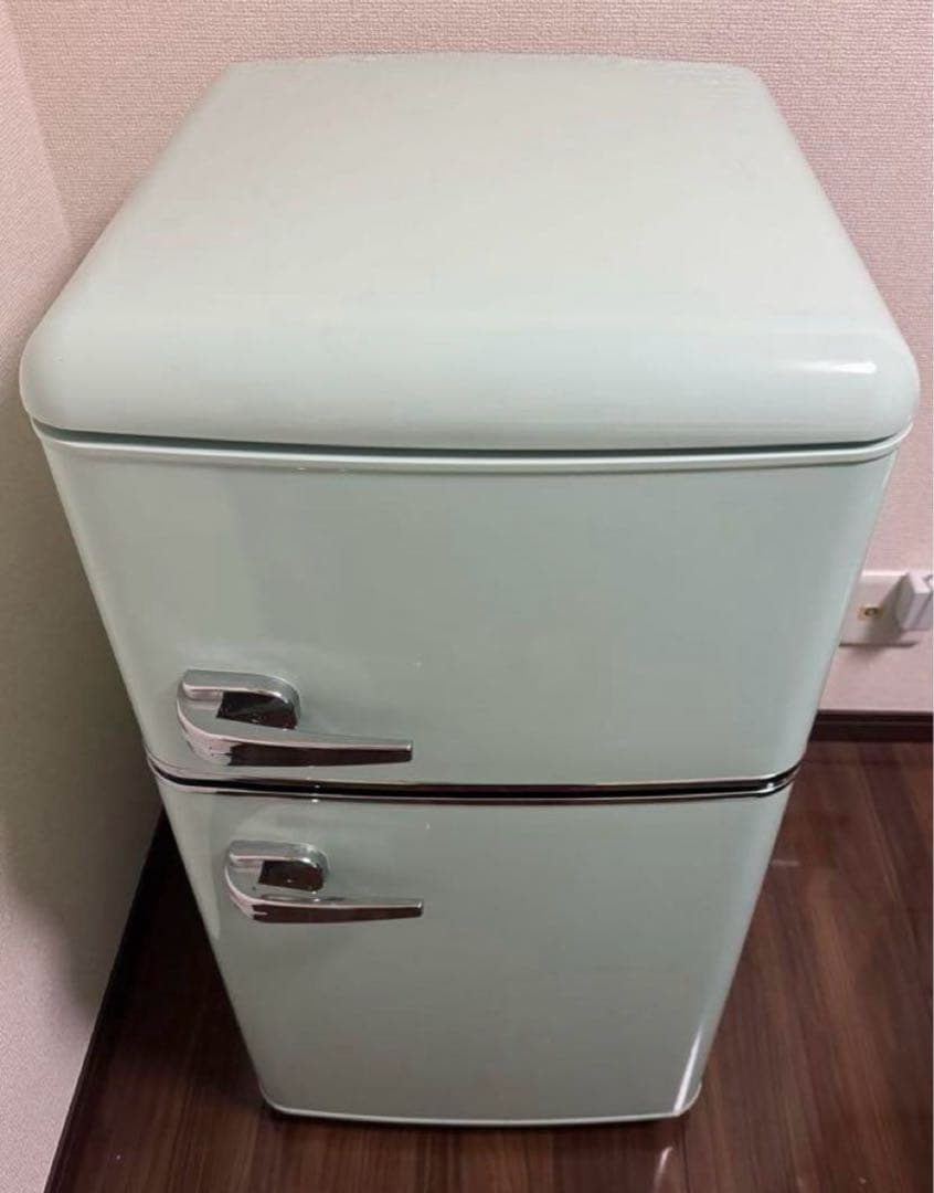 一人暮らし用アイリスプラザ 冷蔵庫 81Lライトグリーン