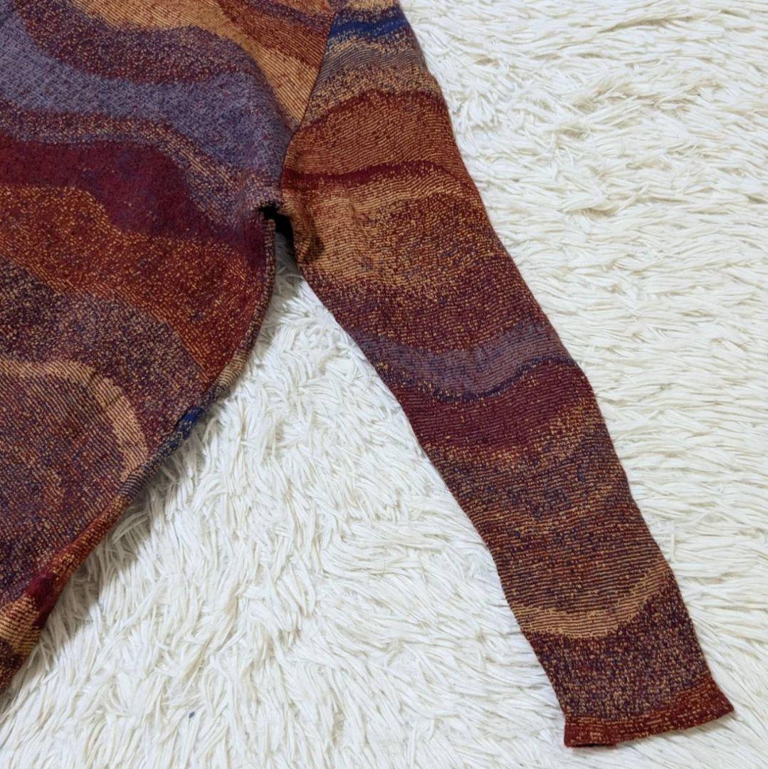 ヨーガンレール 現行 サハラチュニック 総柄 赤系 M