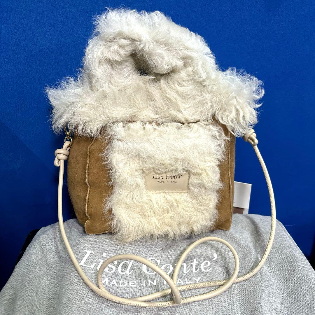 lisa conte ファー リバーシブル バッグ ヤマダヤ リサコンテ