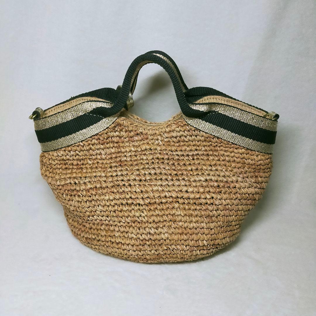 VIOLAd'ORO ヴィオラドーロ カゴバッグ ショルダー 2way タッセル