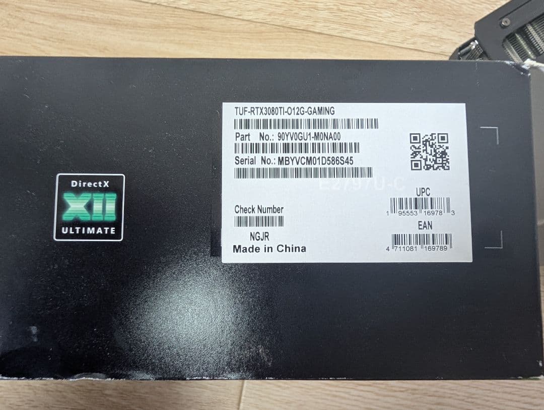 グラフィックボード・グラボ・ビデオカード ASUS TUF Gaming GeForce RTX 3080 Ti