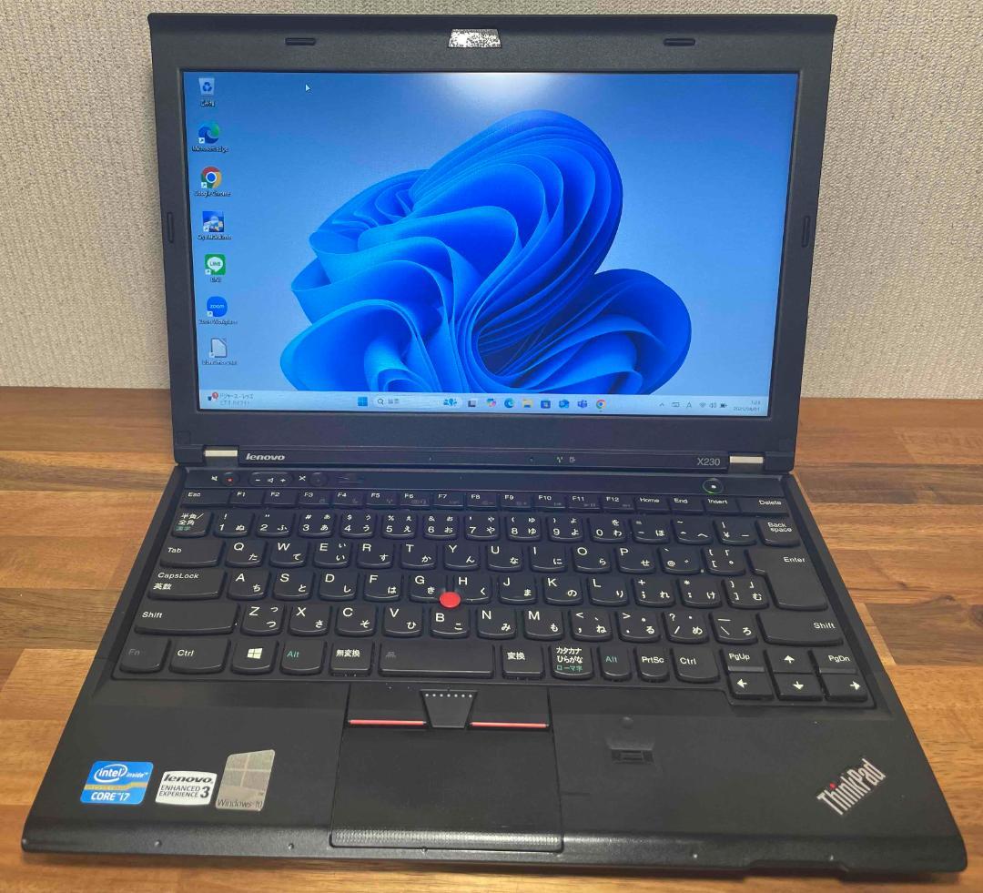 Win11 ThinkPad X230 希少i7 メモリ8GB SSD256GB