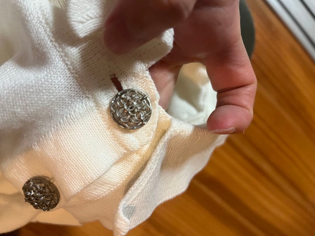 CHANEL ホワイト ポロシャツ 34