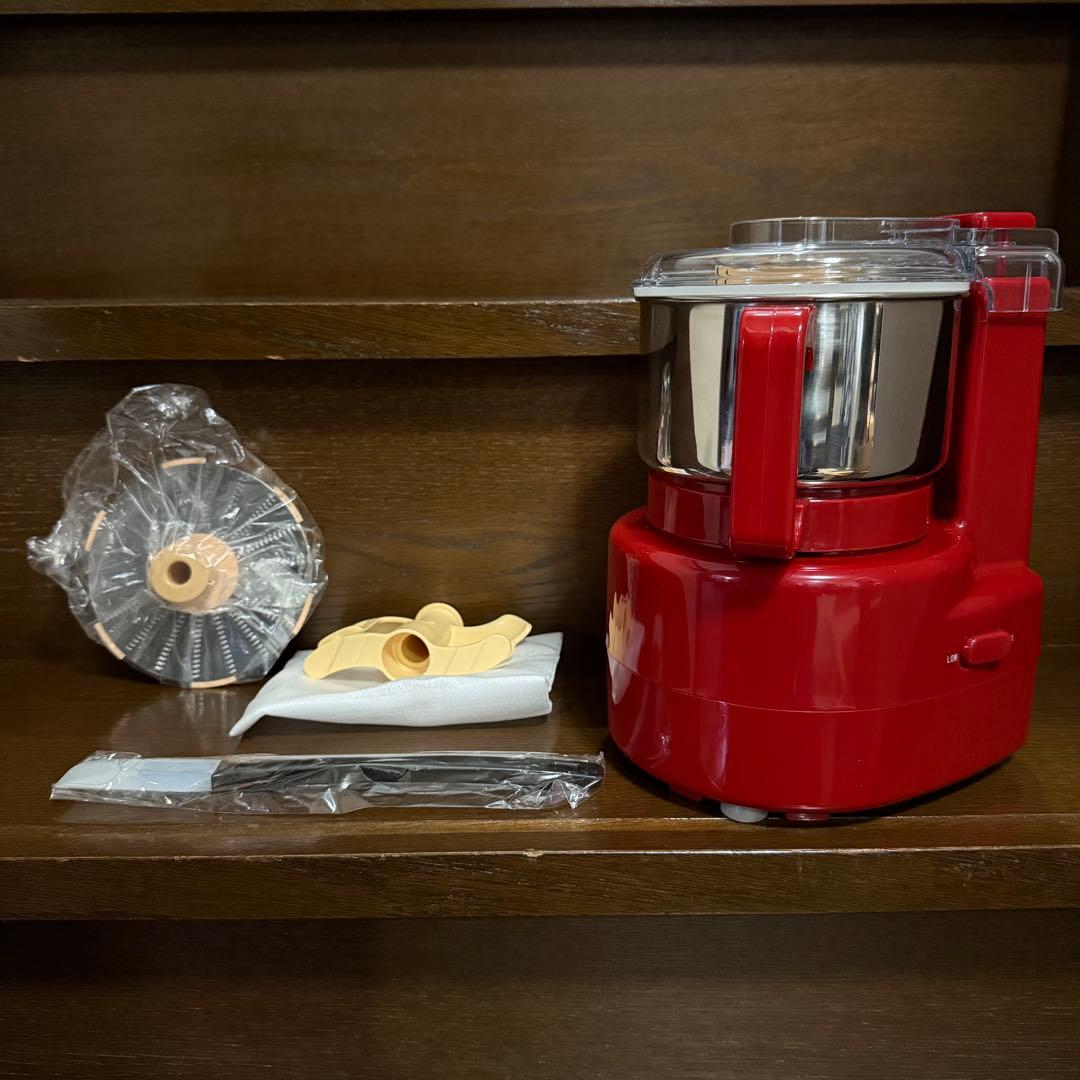 あじのさと フードプロセッサー Y-2400W レッド