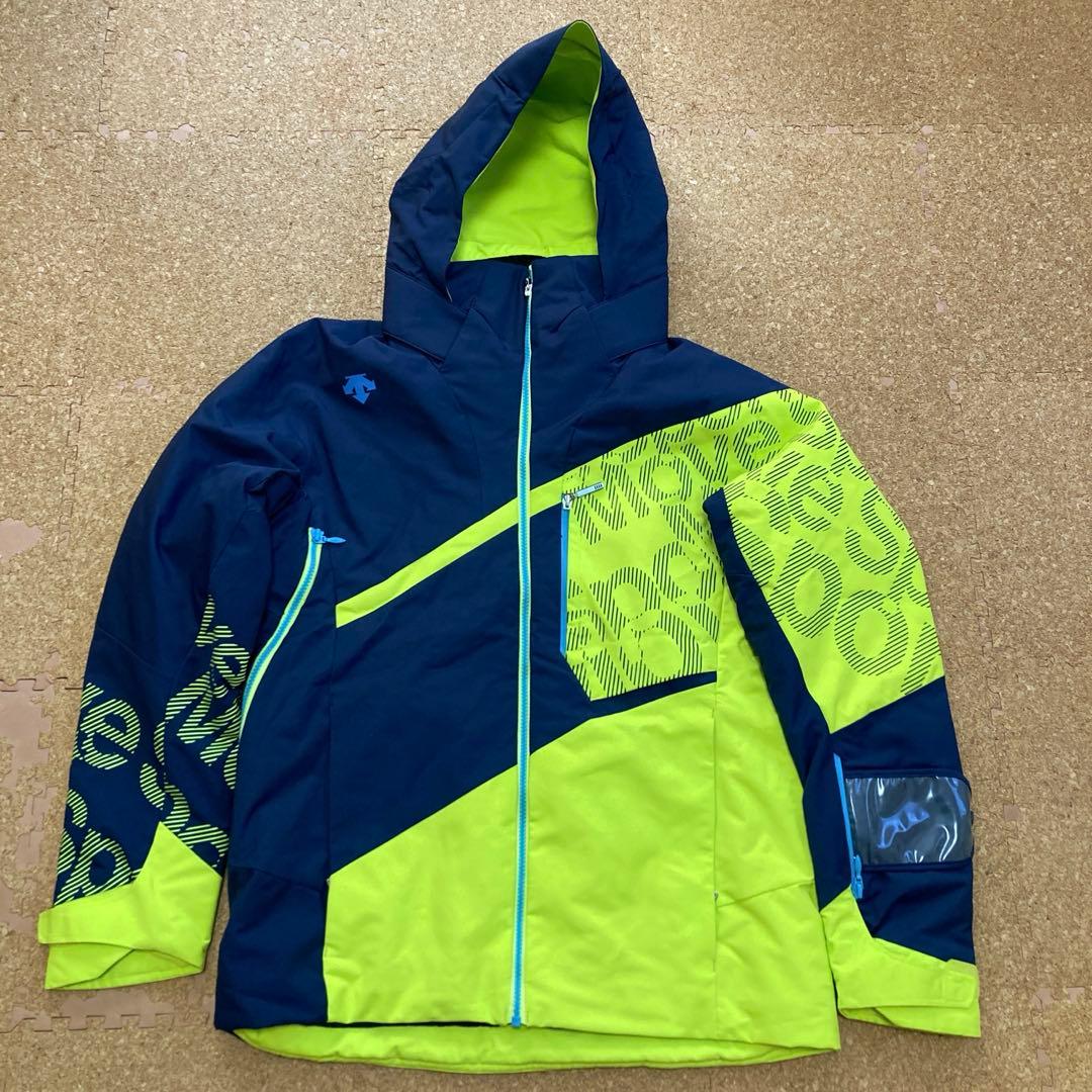 【美品】デサントdescentスキーウェアS.I.Oスキー HEATLメンズ紺黄