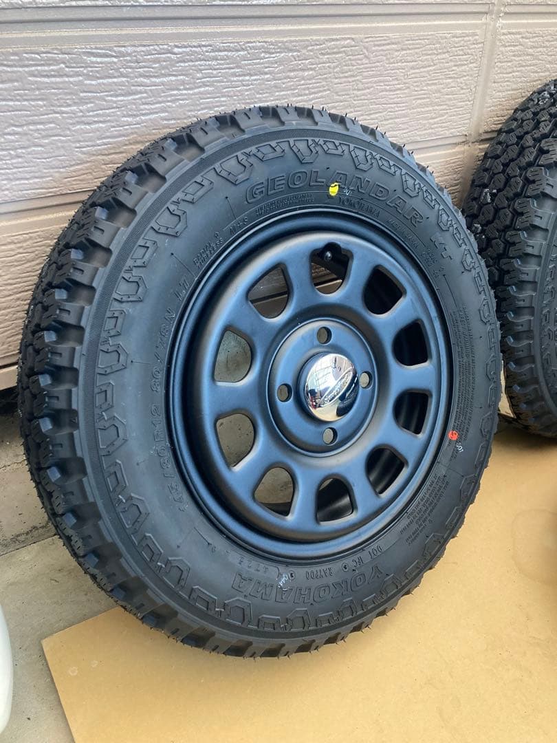 あーさん専用145/80r12 送料込み ゴツゴツタイヤ デイトナホイール