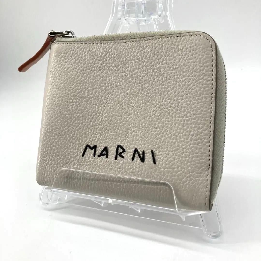 美品✨現行 マルニ ミニウォレット ケース カードケース 刺繍ロゴ
