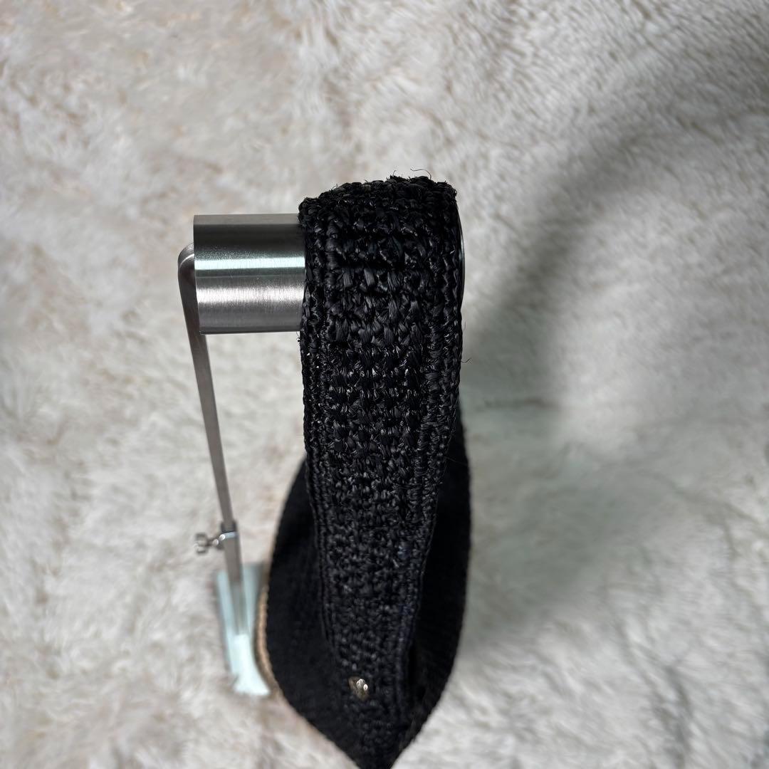 美品☆HELEN KAMINSKI バイカラー カゴバッグ ショルダーラフィア