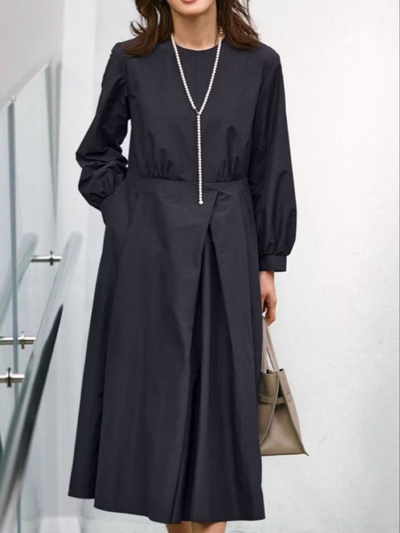 一度着用◇23区◇ 【VERYコラボ】ラスタークロスタックワンピース◇サイズ40