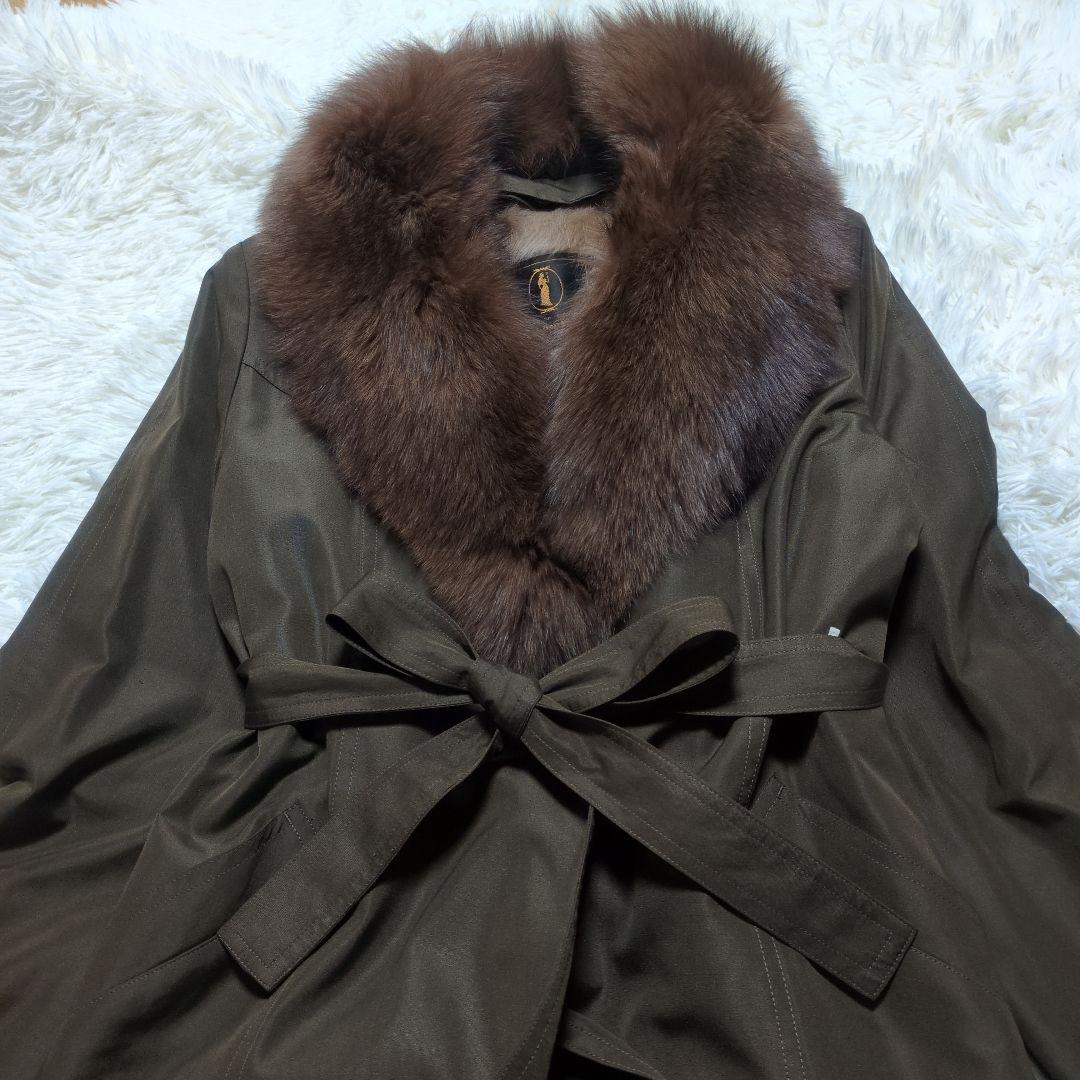 高級毛皮ブランドSilverBlu IEMURA　リアルファーライナー付ロングＭ