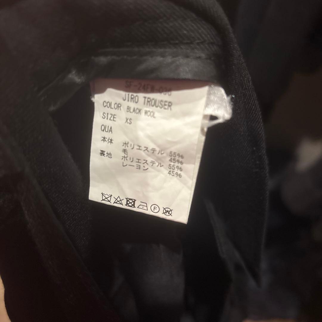 パンツ sefr jiro trousers black wool