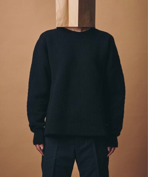 m.u 凸凹 L/S ブラック JAPONESS