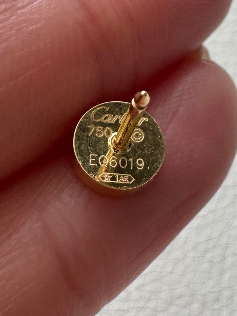 【美品】カルティエ Cartierラブ イヤリング ピアス イエローゴールド