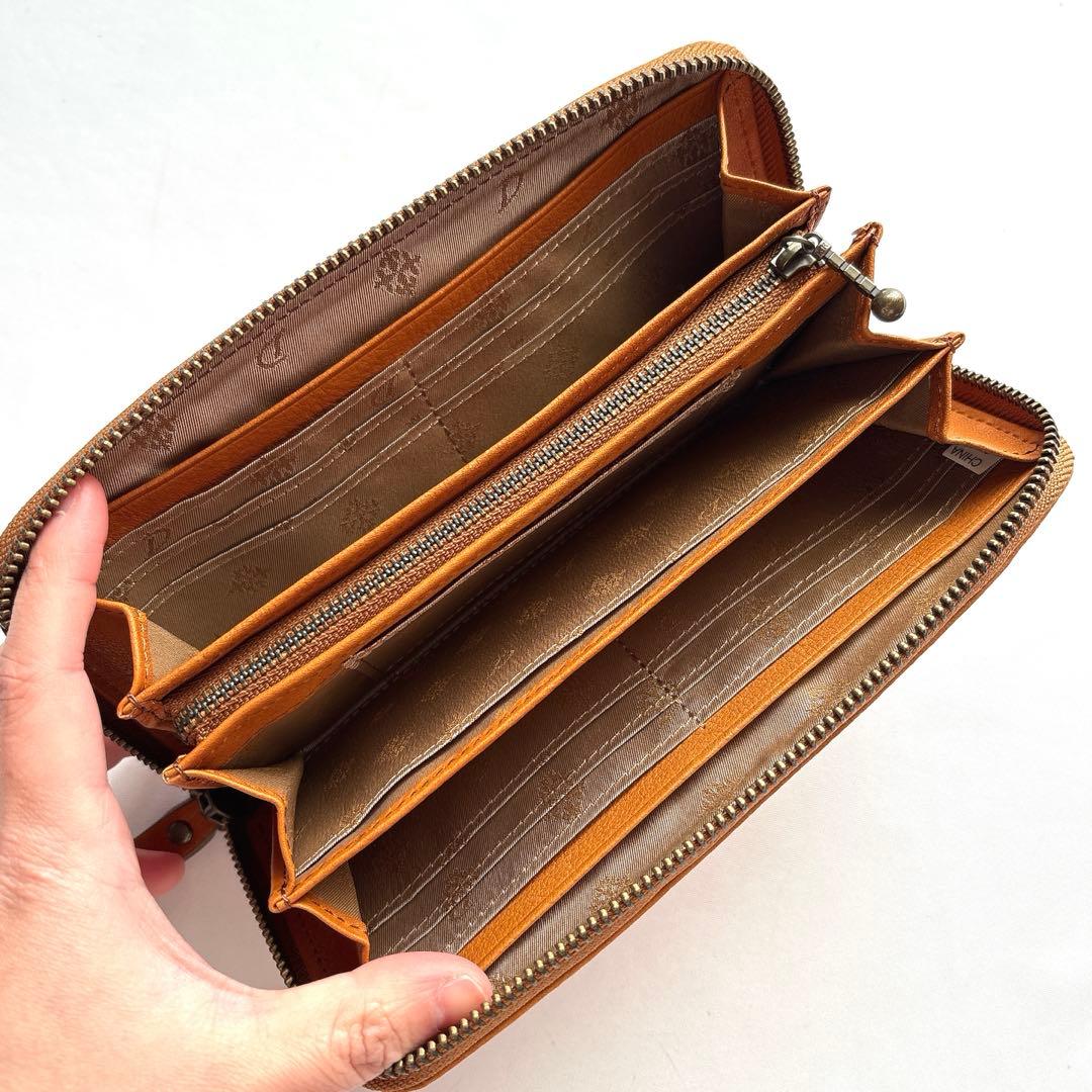 【新品】DAKOTA ダコタ アーブル クルミ 胡桃 ラウンドファスナー長財布