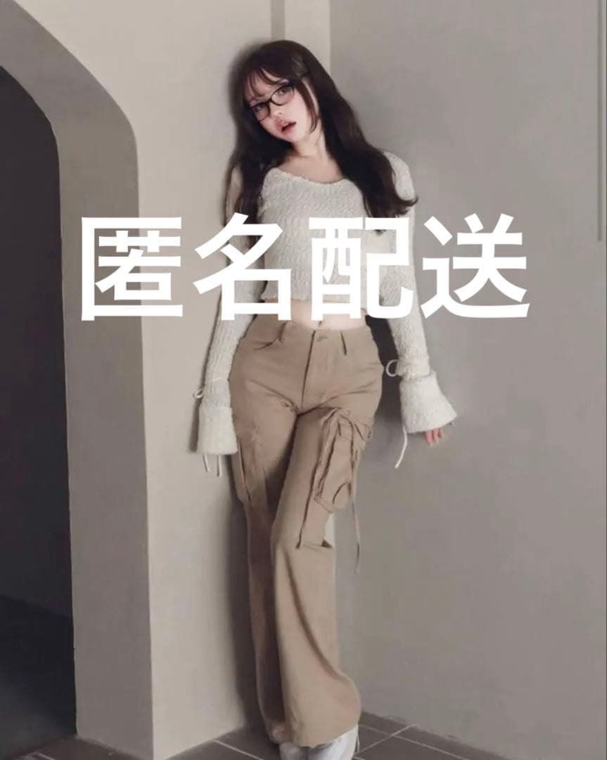 パンツ andmary Heart point cargo pants beige S