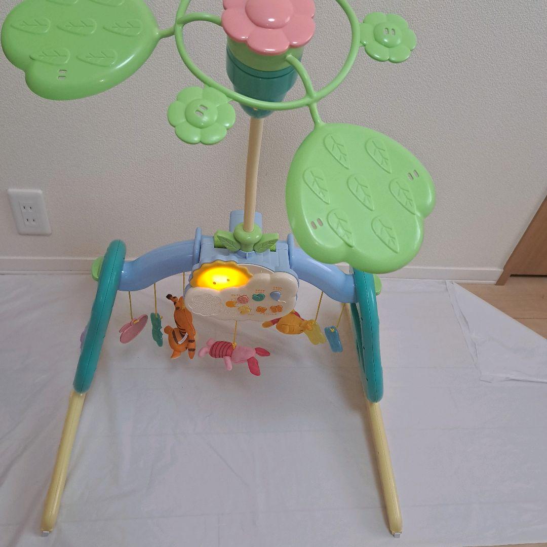 極美品！プーメリー くまのプーさん えらべる回転 6WAYジムにへんしんメリー