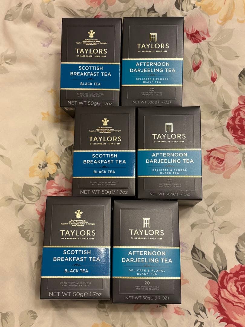 Taylorsスコティッシュブレックファスト　アフタヌーンダージリン20個入6箱