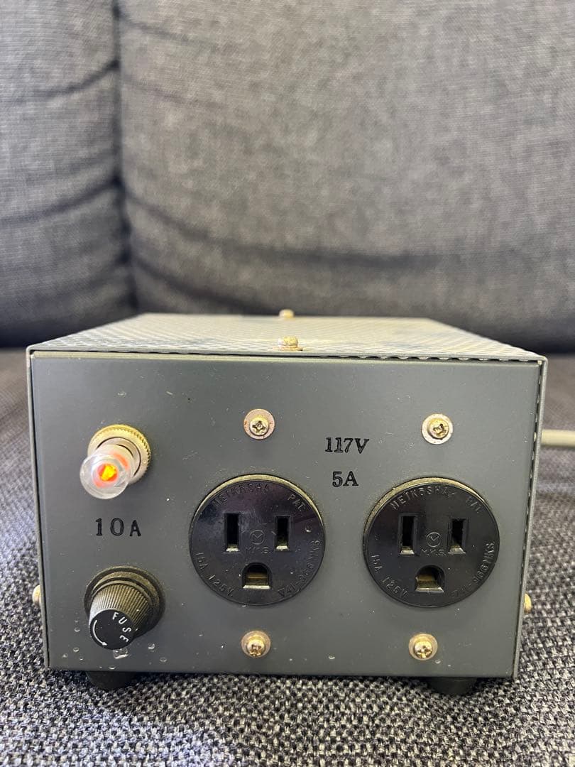 日本製 1986年代 電圧変換機 100V→117V 5A オーディオ用電源