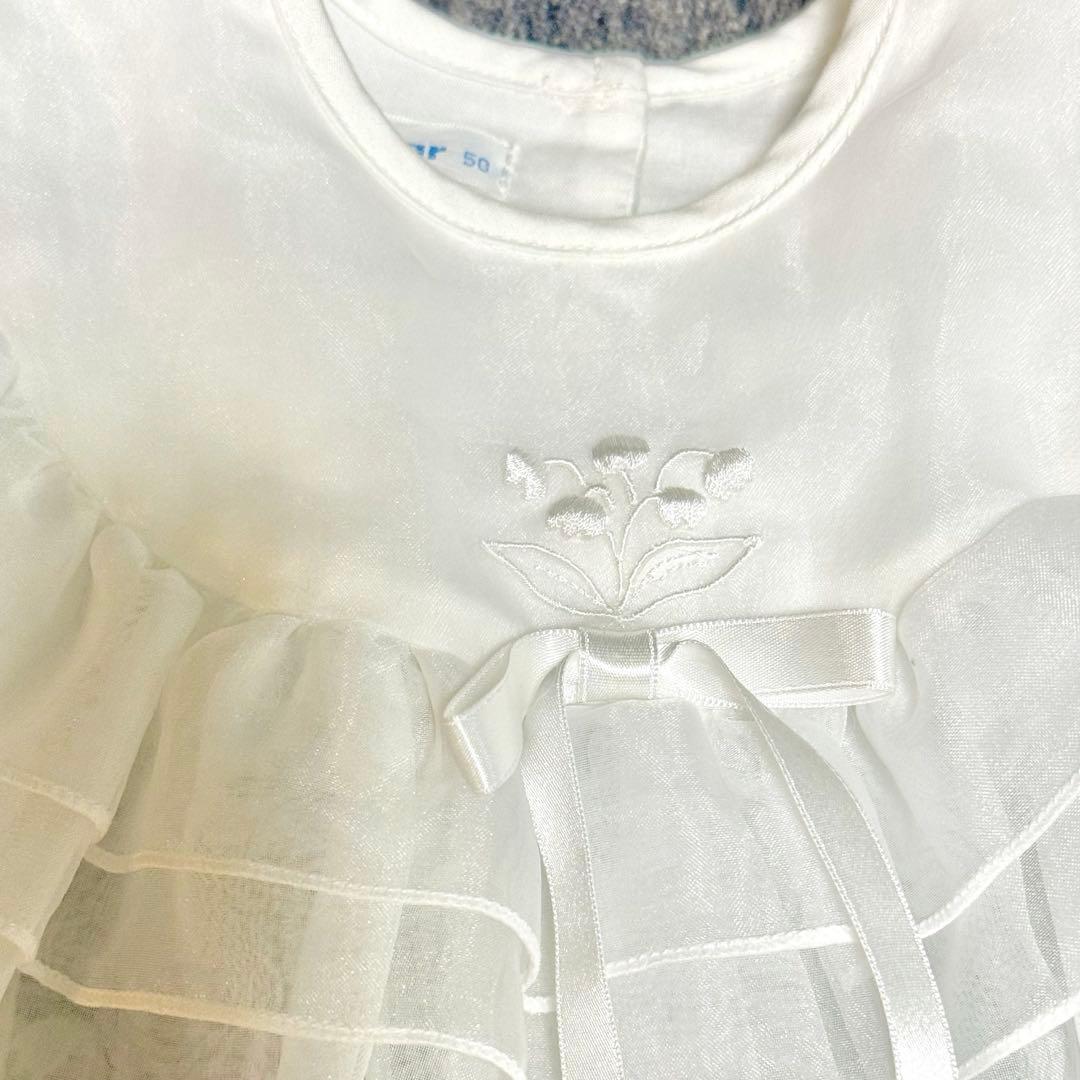 【familiar】ファミリア　ベビードレス&帽子 セット