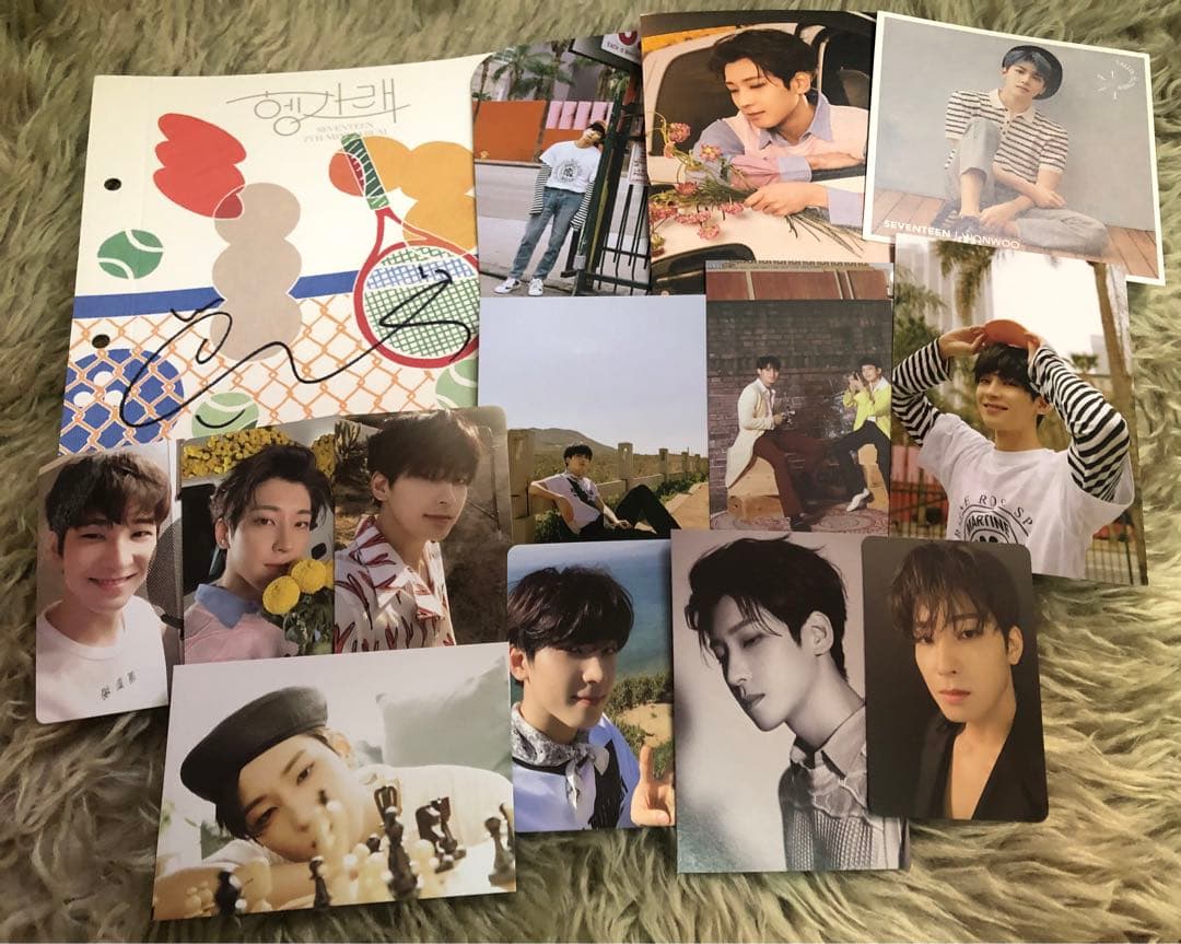 SEVENTEEN サイン入りアルバム ヘンガレ ウォヌ WONWOO トレカ