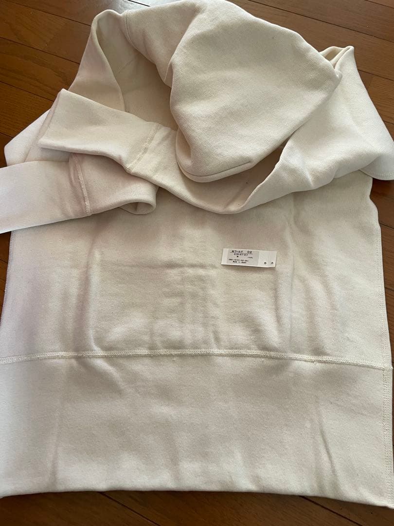 新品☆DRESSTERIOR フルジッパー ホワイトパーカー♪アイボリー