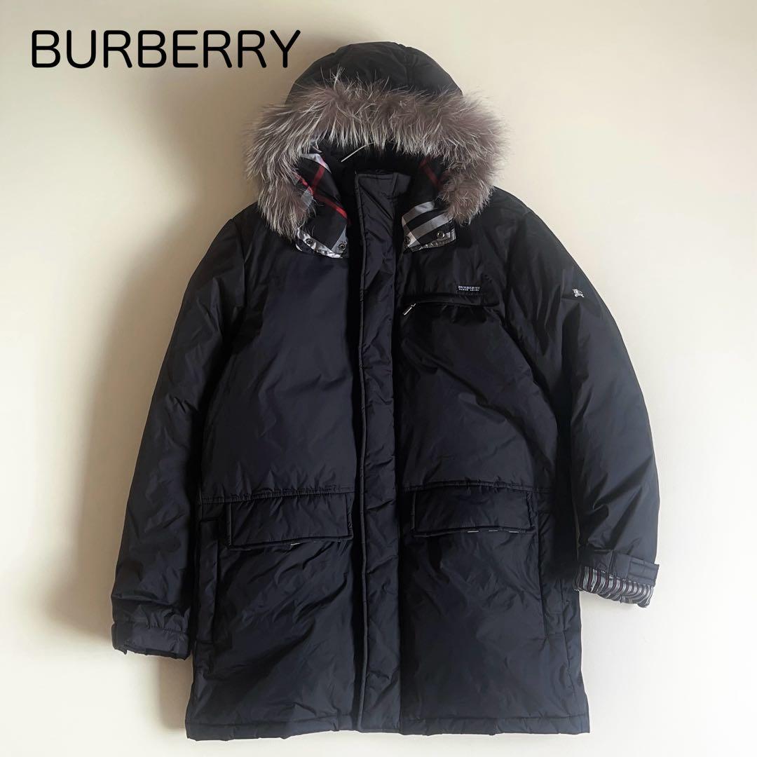 バーバリーブラックレーベルフォックスファーダウンジャケット