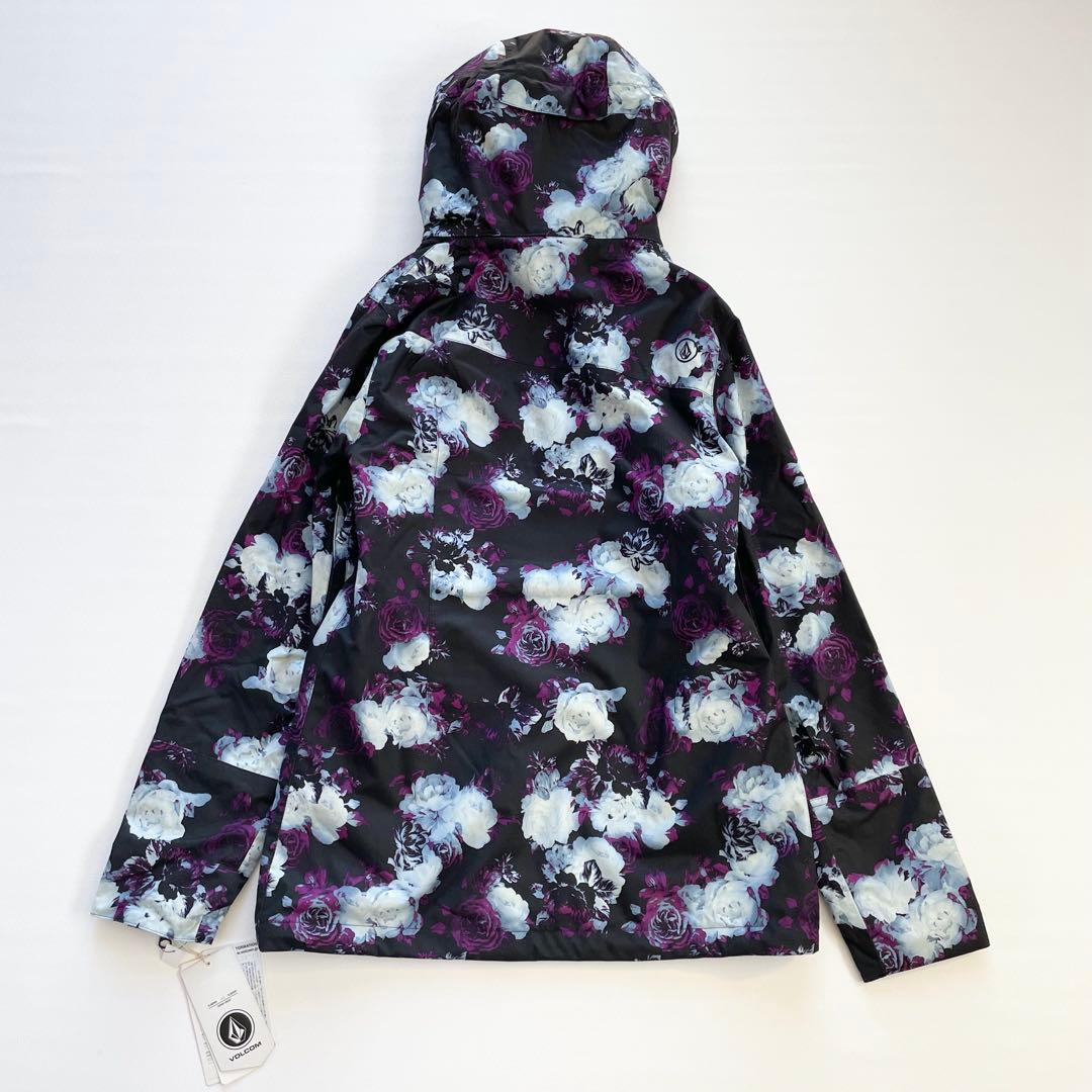 4440【新品タグ付き】ボルコム スノボウェア ジャケット 花柄 レディース 黒