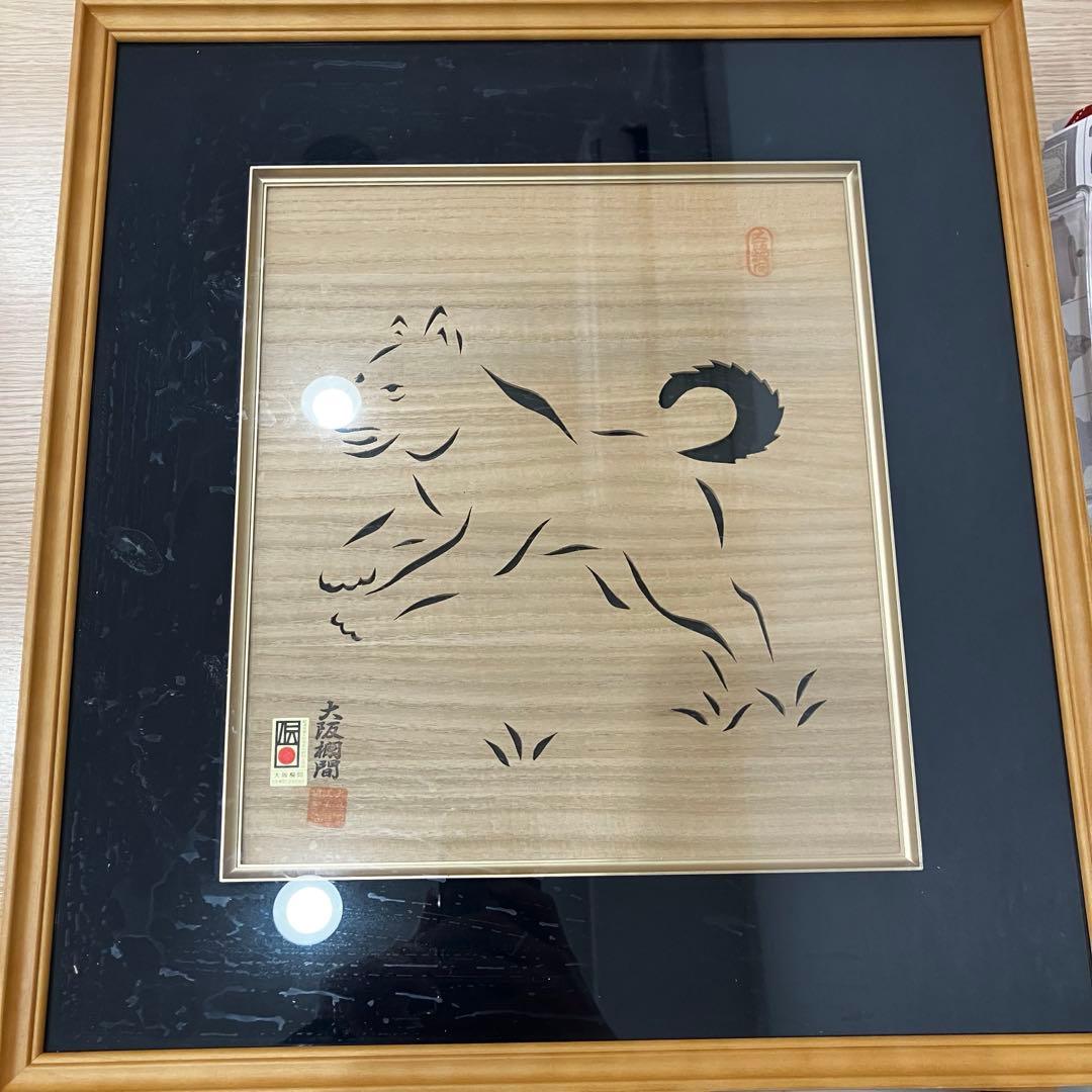 伝統工芸品　木製レリーフアート デザイン 4個