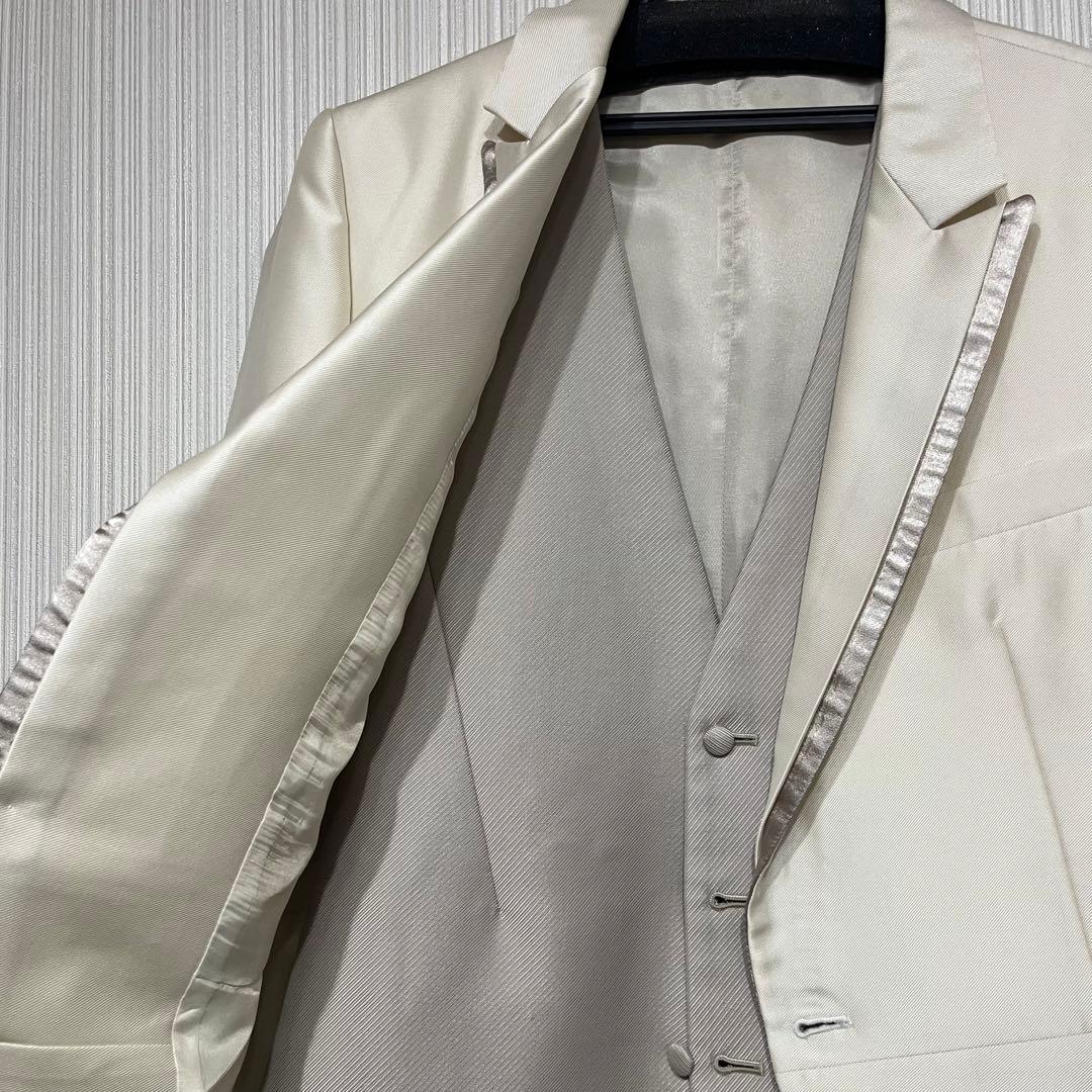 【まりっさ】モーニング　タキシード　ホワイト