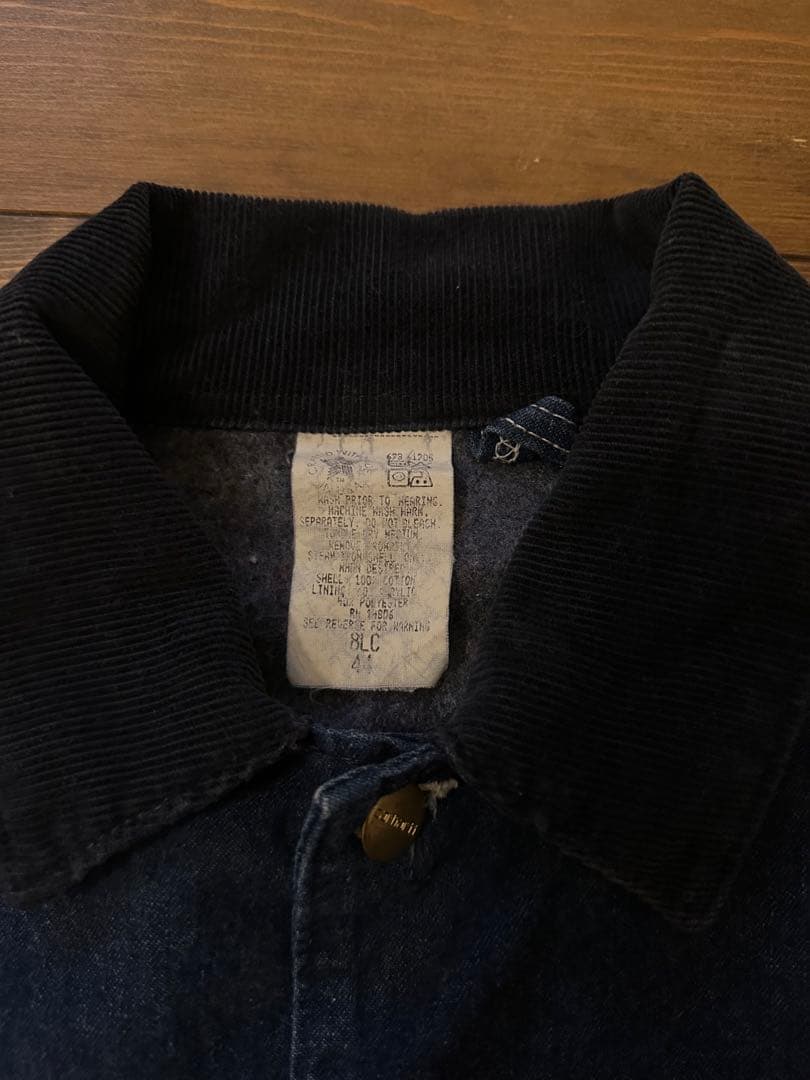 Carhartt デニムカバーオールライニング USA製80s 8LC 44