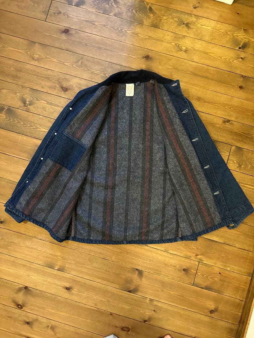 Carhartt デニムカバーオールライニング USA製80s 8LC 44