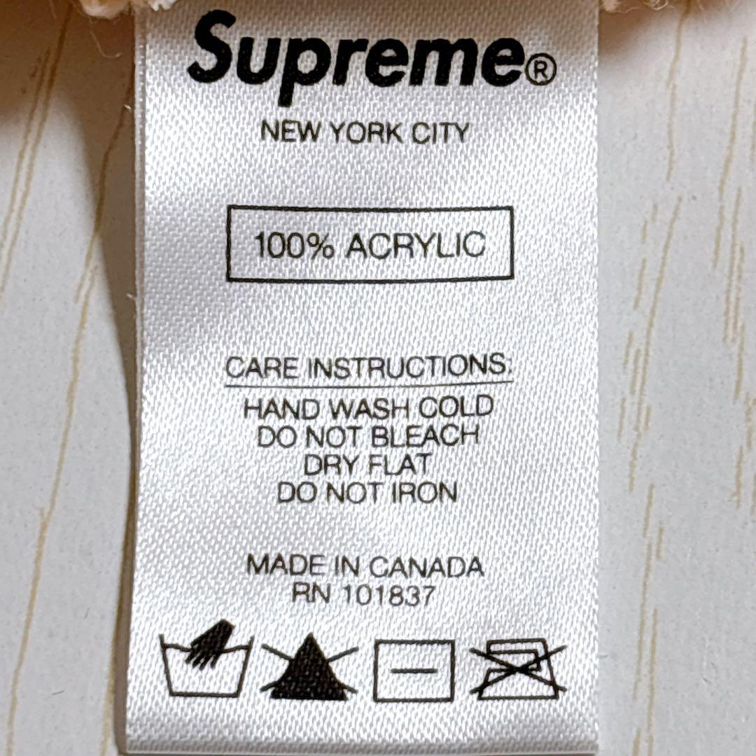 Supreme ニット帽　ビーニー　スクリプトロゴ　肌色　野村周平着用モデル