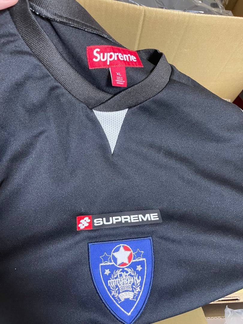 シャツ Supreme Crest Soccer Jersey Black