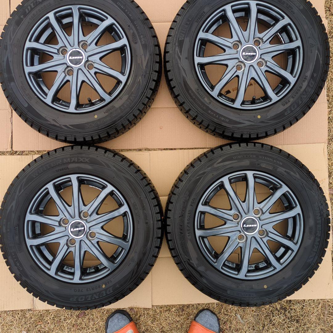 タント145/80R13 LEBEN 13インチ ホイールセット MAXXIS