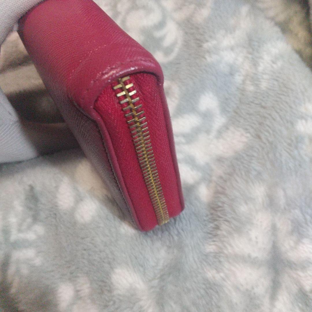 PRADA サフィアーノラウンドファスナー 長財布 リボン付き