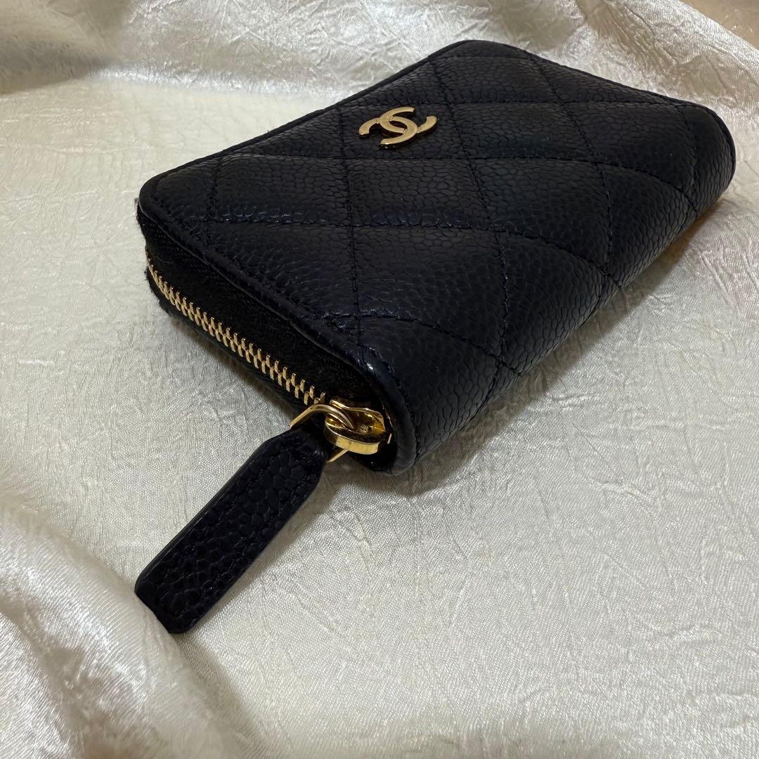 CHANEL シャネル カードケース 小銭入れ キャビアスキン ケース