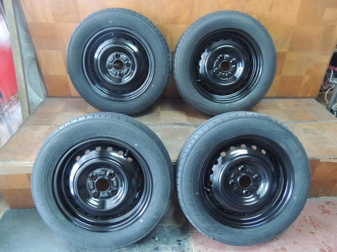 A71　165/65R14　ダンロップ　4本　ホイール自家塗装　ソリオなどに