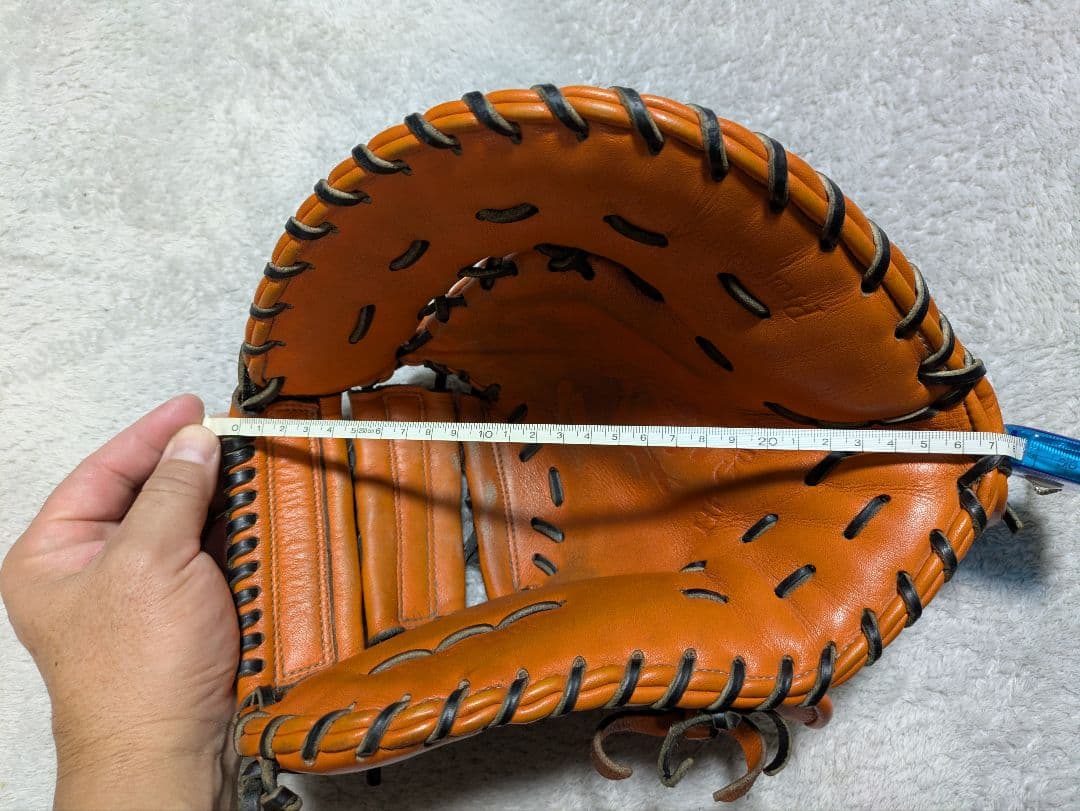 ハイゴールド 一般軟式用ファーストミット　オレンジ