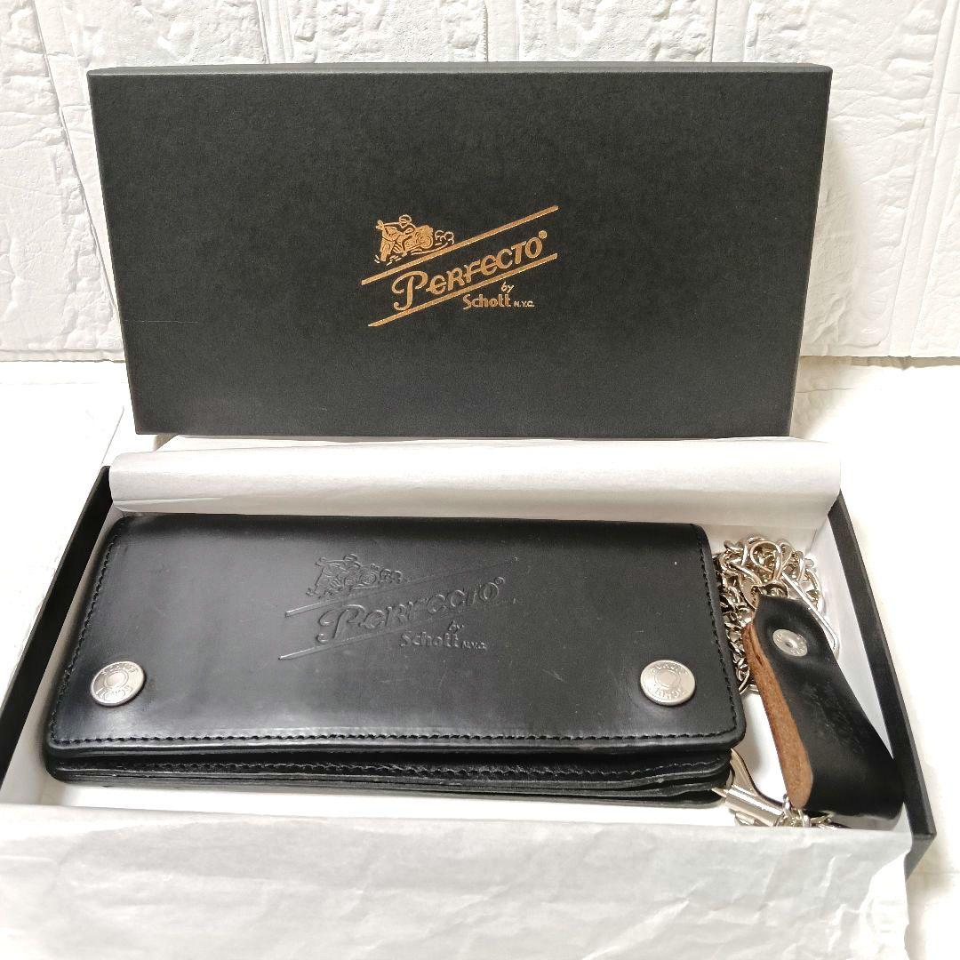 Schott 長財布 PERFECT WALLET HORWEEN 牛革 箱付