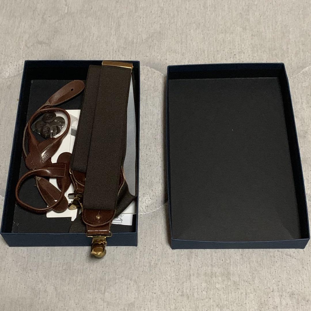  THURSTON ブラウン サスペンダー