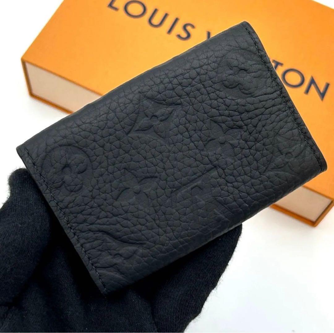 【美品】ヴィトン キーケース ミュルティクレ6 トリヨン ノワールブラック