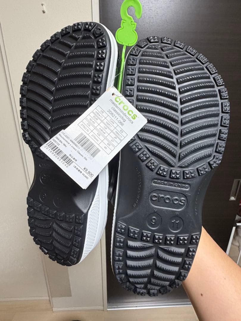 mastermind JAPAN × Crocs サンダル白x黒