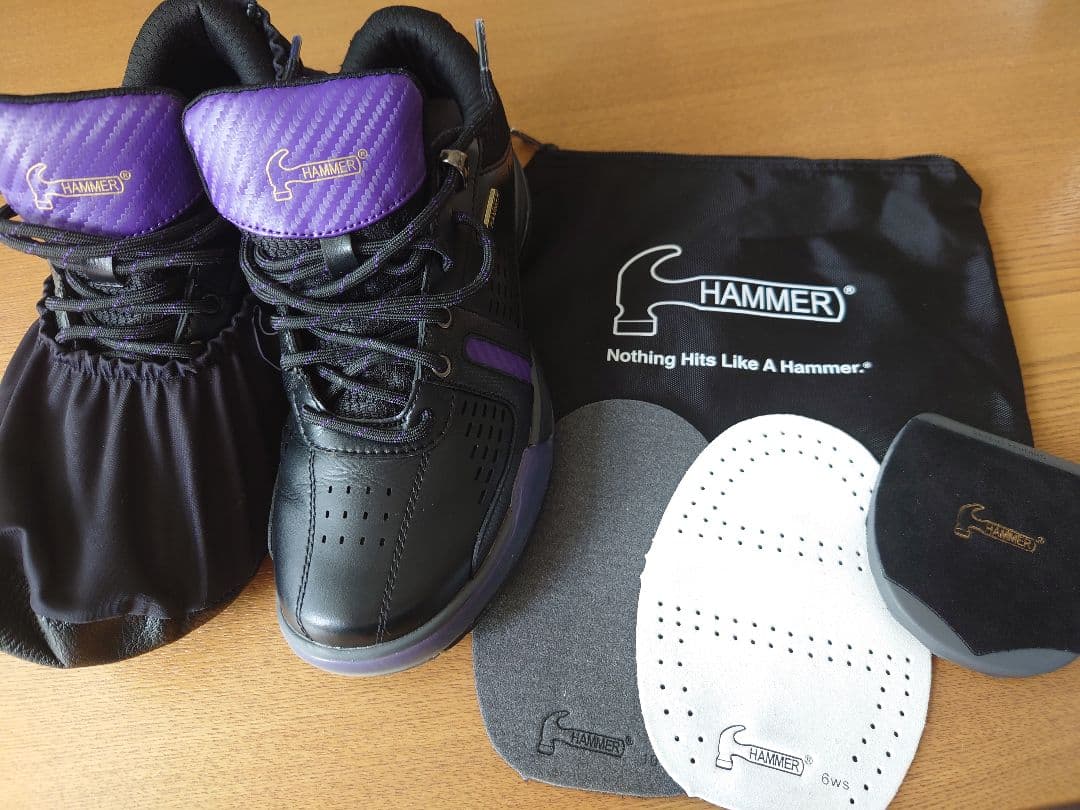 HAMMER ボウリングシューズ ブラック/パープル 24cm レディース