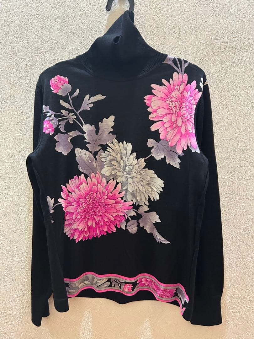 ‼️お値下げ中‼️美品✨LEONARD FASHION 花柄タートルネック M