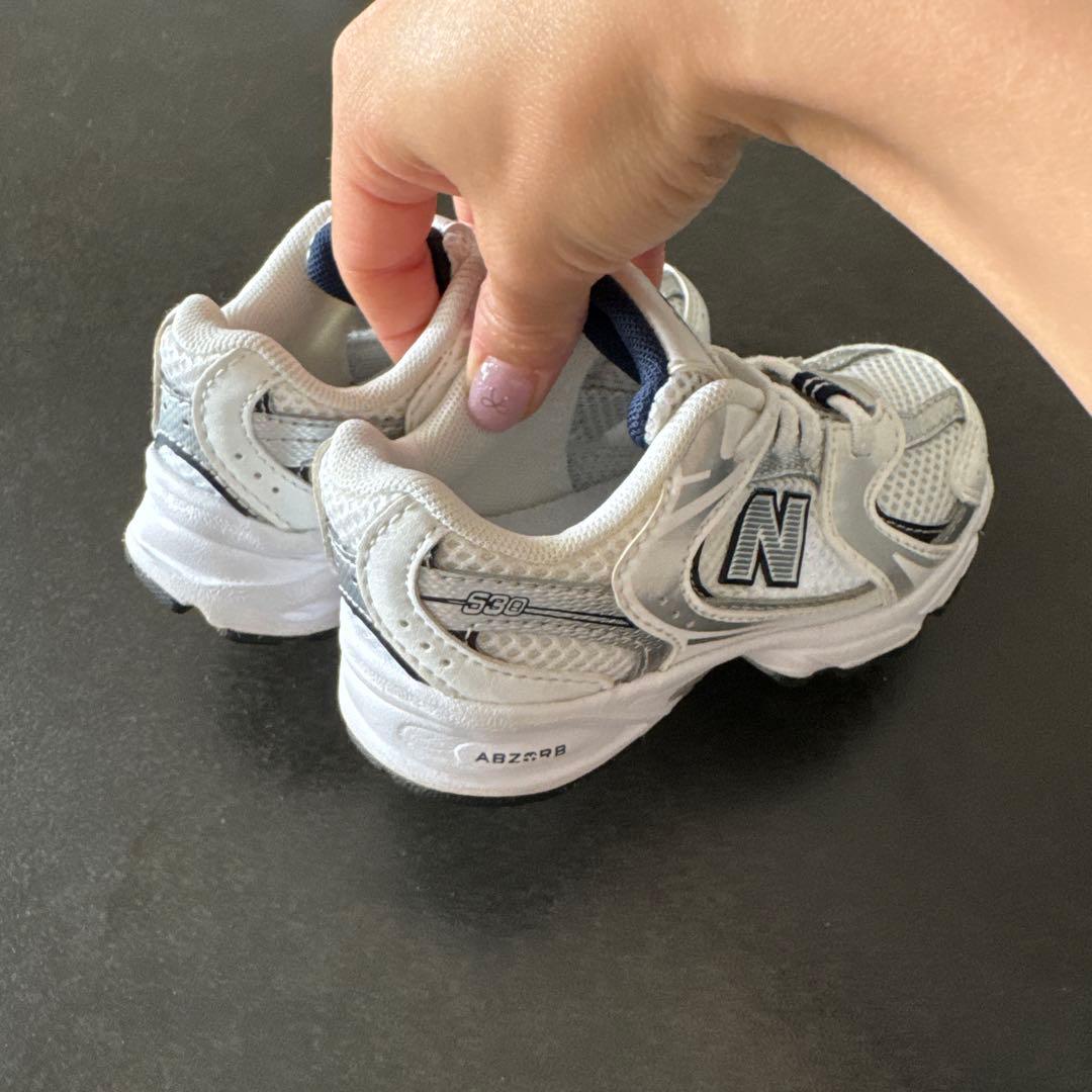 【希少】ニューバランス530 キッズ 13.5cm ホワイト/シルバー
